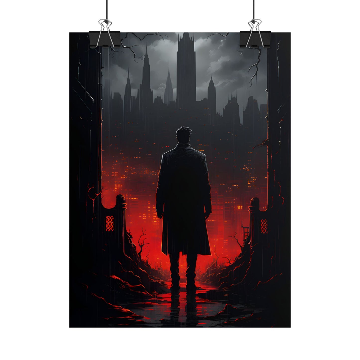 Urban Fantasy Detective: City Streets Mystery Artwork - Poster