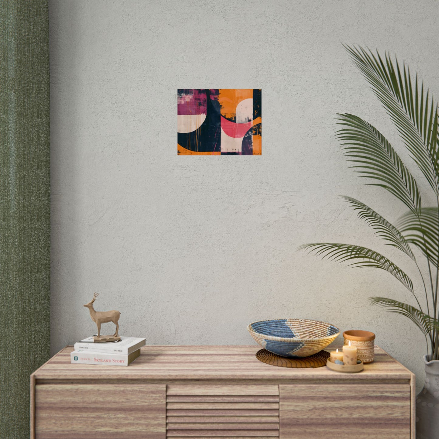 Vibrant Abstract Geometries: Colorful Artwork in Bold Shades - Poster