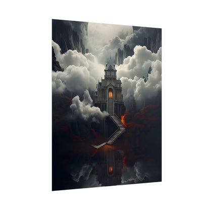 Handheld Message: Personal Artwork in a Small Oval Frame - Poster
