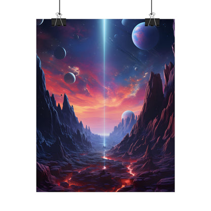 Black Hole Odyssey: A Massive Planet in Space - Poster