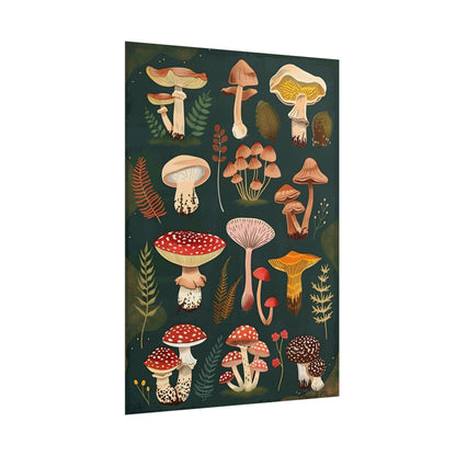 Vibrant Mushroom Poster: 2024 Batch - Poster