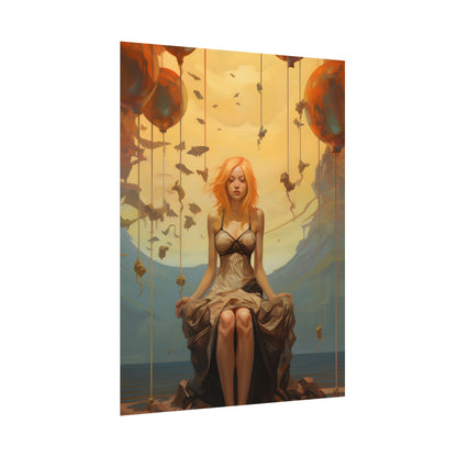 Leg Study in Natural Light: Dark Art Photography - Poster