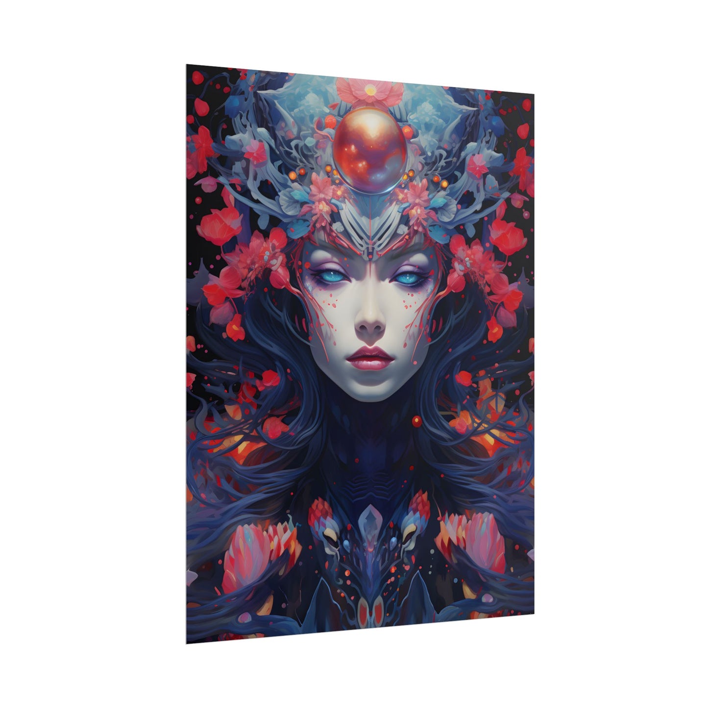 Otherworldly Celestial Dreams: Starry Night Artwork - Poster