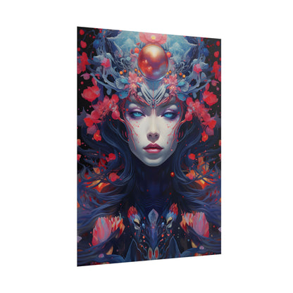 Otherworldly Celestial Dreams: Starry Night Artwork - Poster