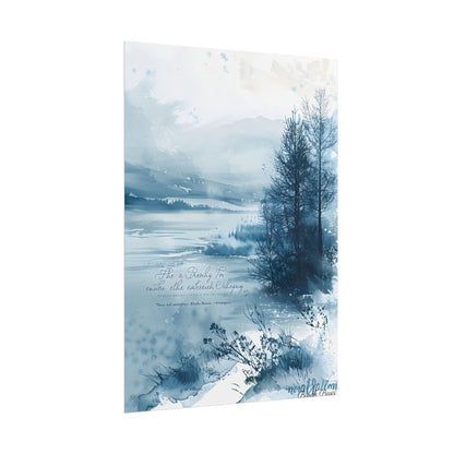 Peaceful Serenity: Winding River and Forest Reflections - Poster