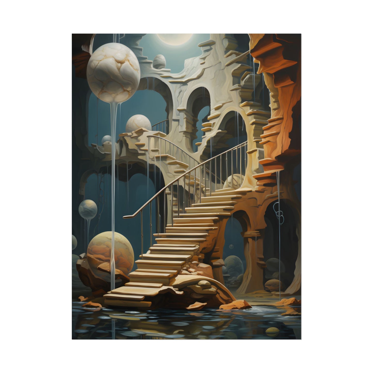 Person in Urban Oasis: Outdoors Artwork - Poster