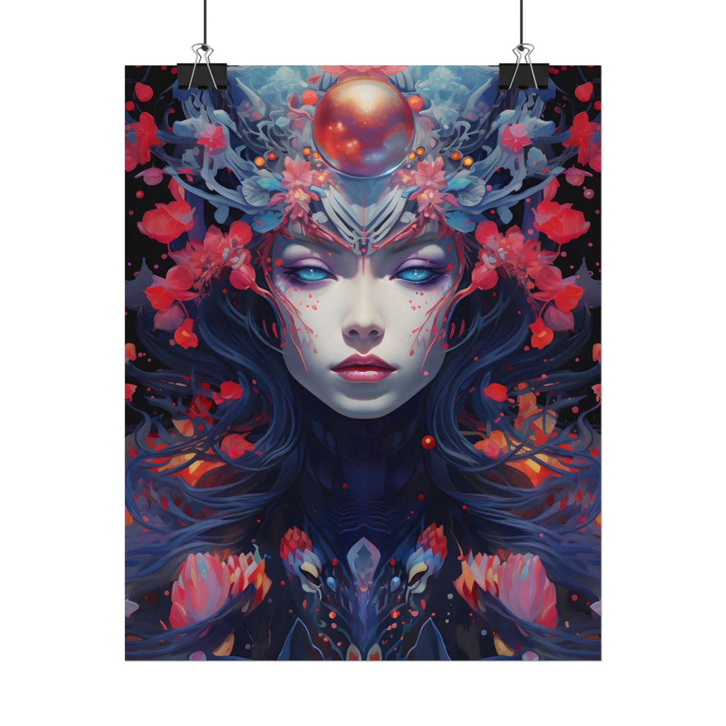 Otherworldly Celestial Dreams: Starry Night Artwork - Poster