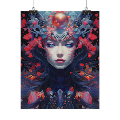Otherworldly Celestial Dreams: Starry Night Artwork - Poster
