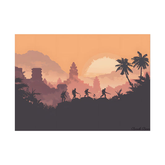Heroic Pair & Loyal Friend: Minimalist Portrait - Poster