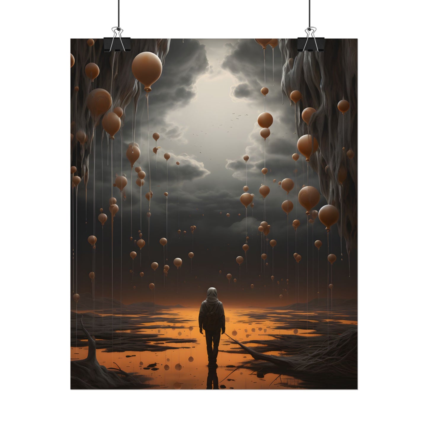 Freedom in Nature: Casual Outdoor Portrait - Poster