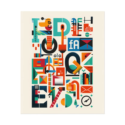 Colorful Infographic: Statistics Explained with Letter L - Poster