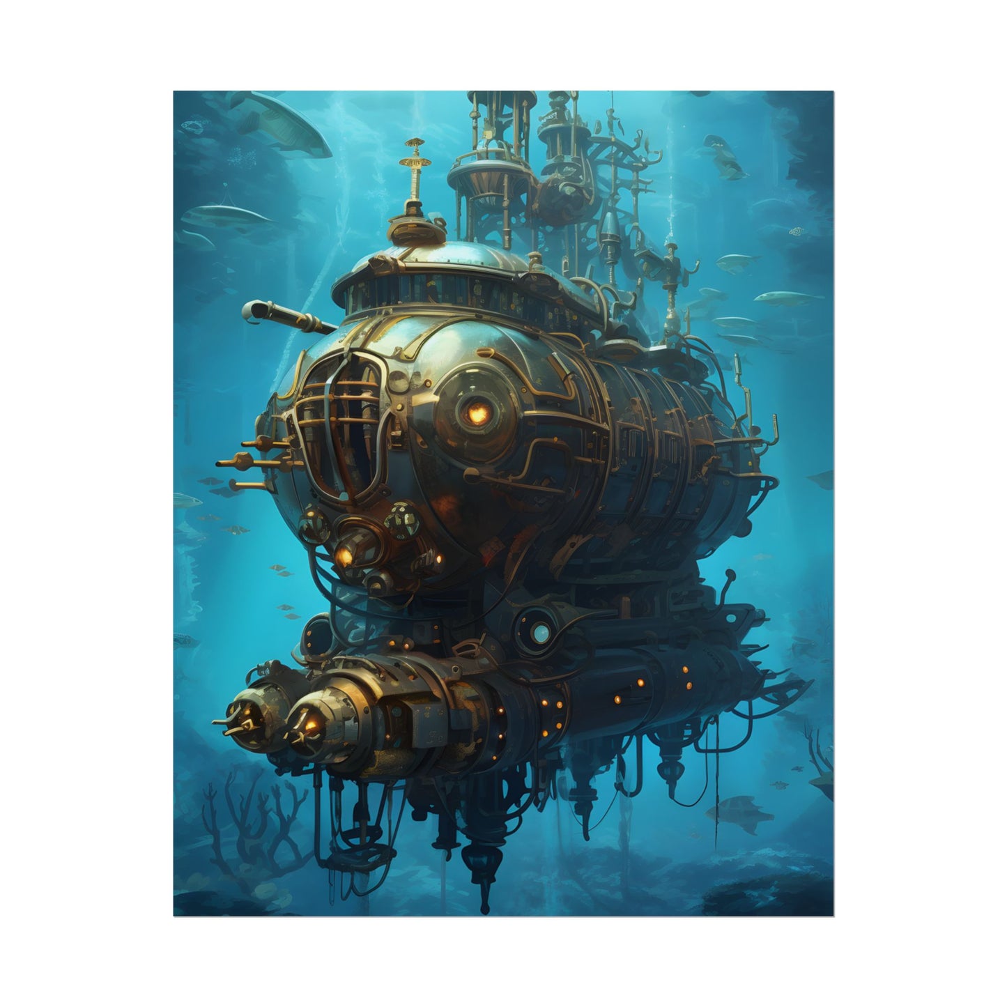 Steampunk Oceanic Adventure: Embarking on a Thrilling Voyage - Poster