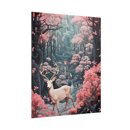 Whimsical Woodland Haven: Six Friends' Enchanted Forest - Poster