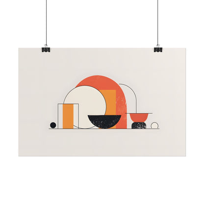 Minimalist Digital Product Design: Bold Block Artwork - Poster