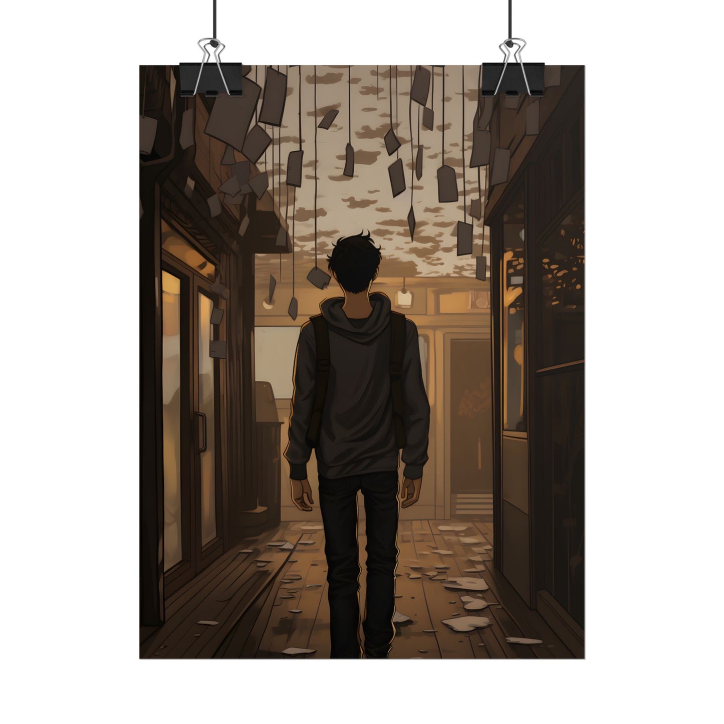 Candid Moment: A Person's Story in an Indoor Setting - Poster