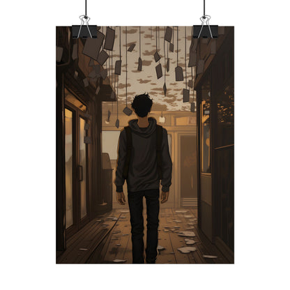 Candid Moment: A Person's Story in an Indoor Setting - Poster