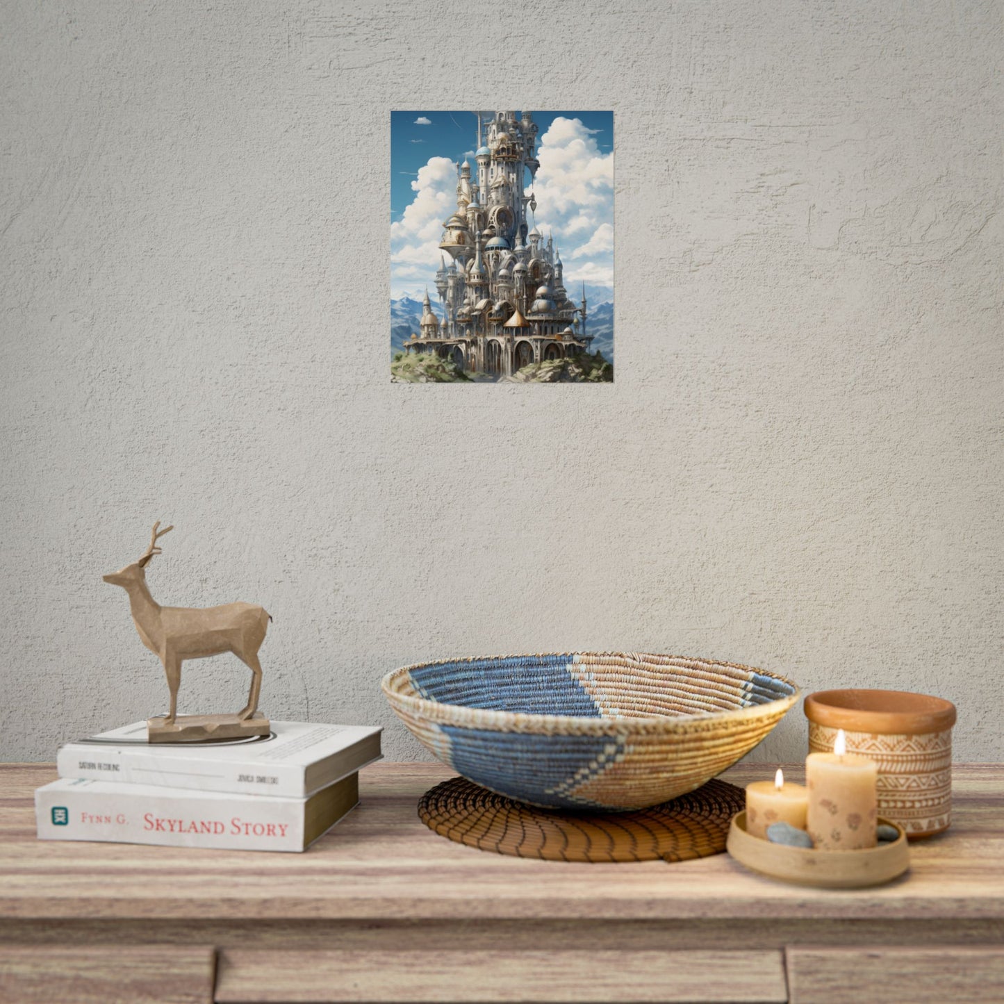 Floating City Columbia 6: Breathtaking Modern Cityscape - Poster