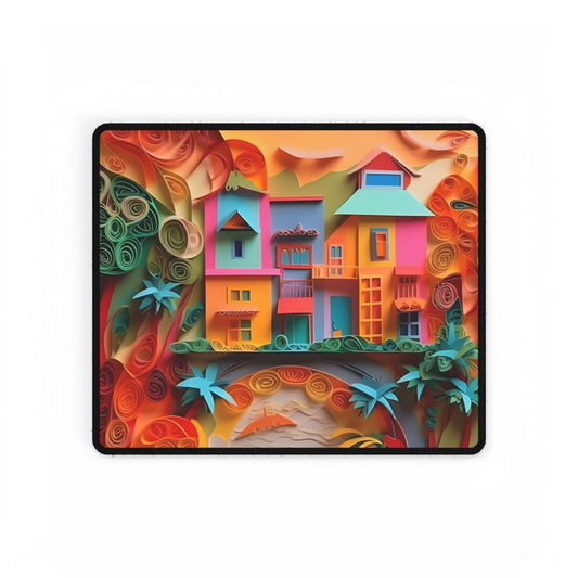 Eye-Catching Beach Paper Quilling: Quilled Landscape Artwork - Desk Mat