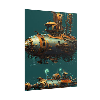 Steampunk Undersea Adventure: Captain Nemos' Submarine Odyssey - Poster