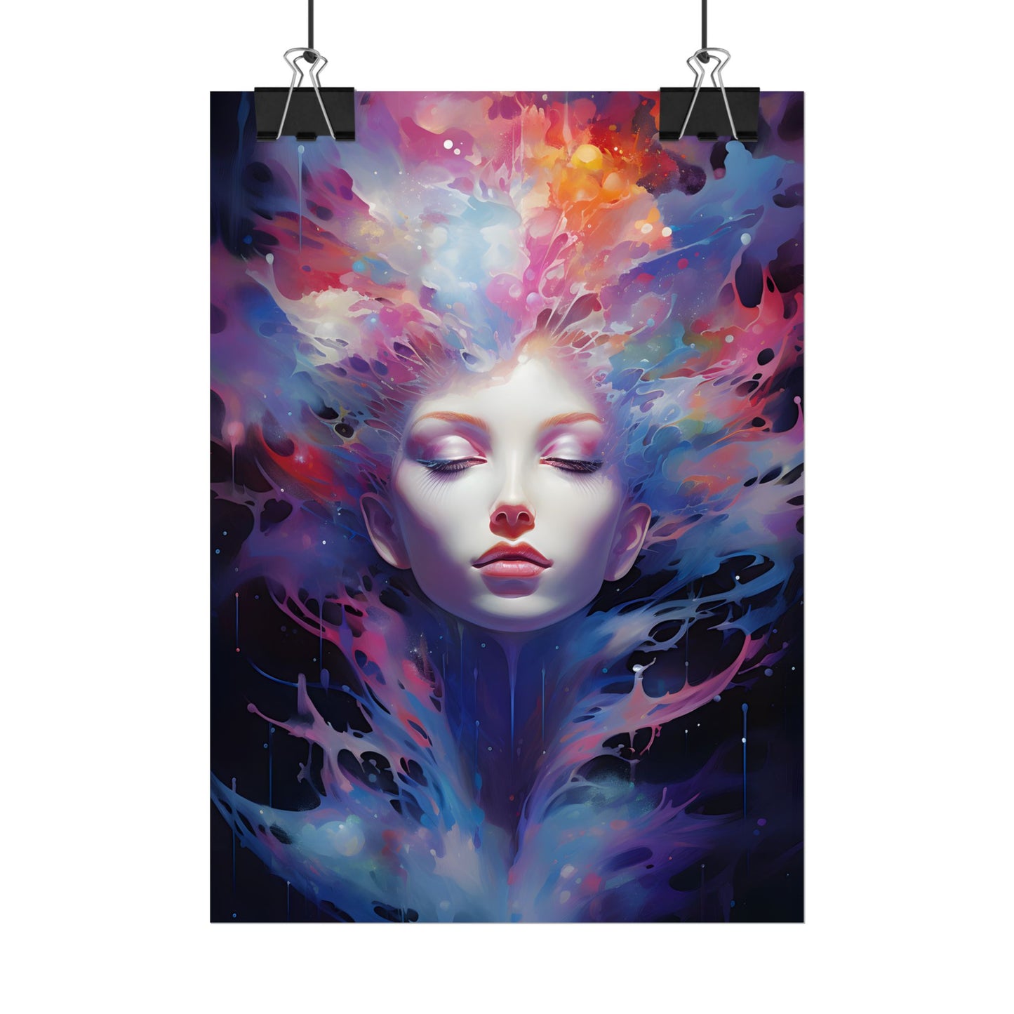 Otherworldly Celestial Dreams: Impressionistic Art Gallery - Poster