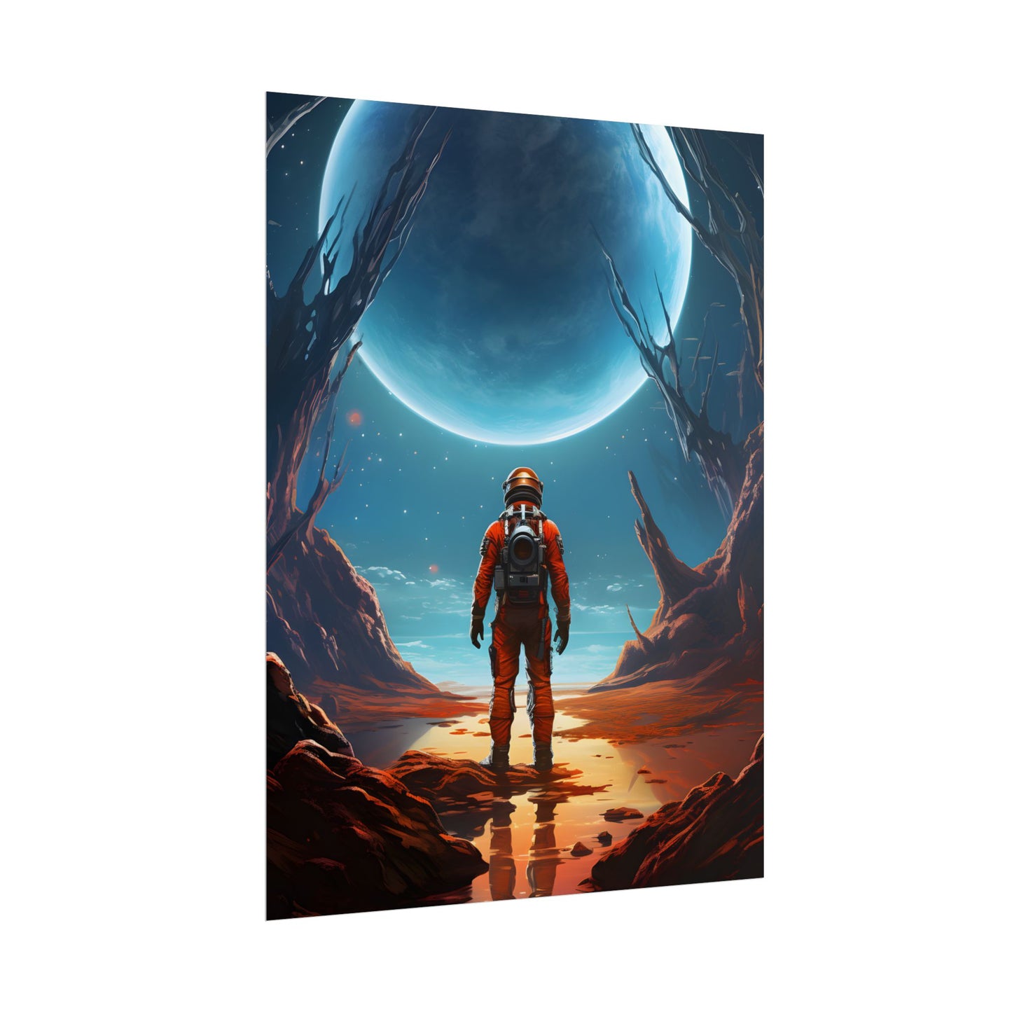 Futuristic Wilderness Explorer - Poster