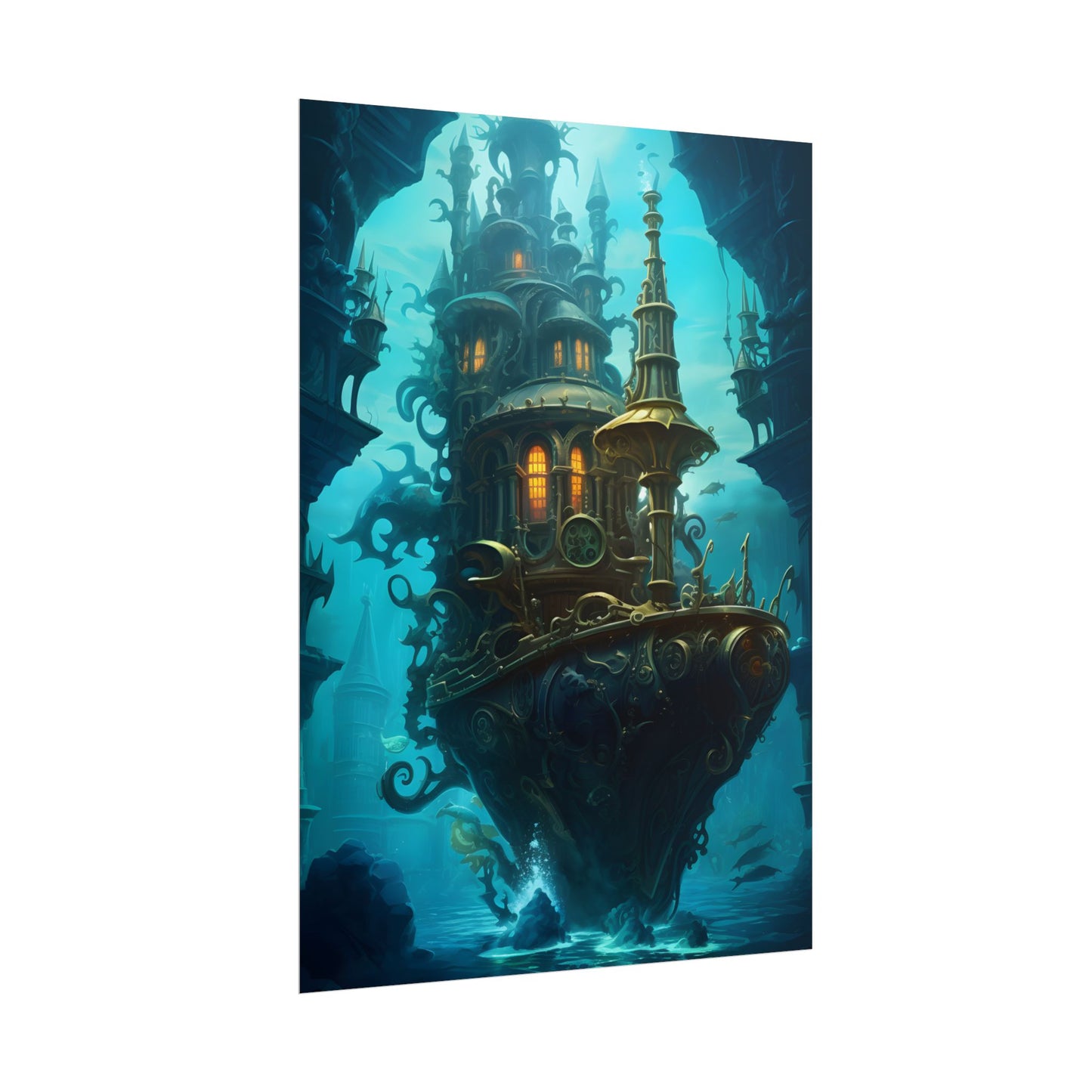 Steampunk Dive: Explore Captain Nemos Nautilu - Poster