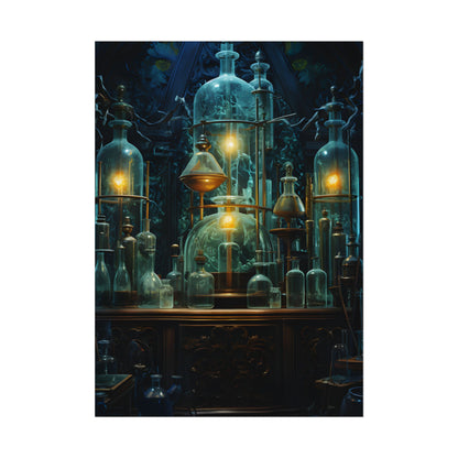 Laboratory Scene: Scientist in Chemical Research - Poster