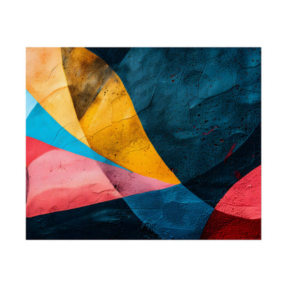 Vibrant Abstract Textured Design: Colorful Artwork - Poster