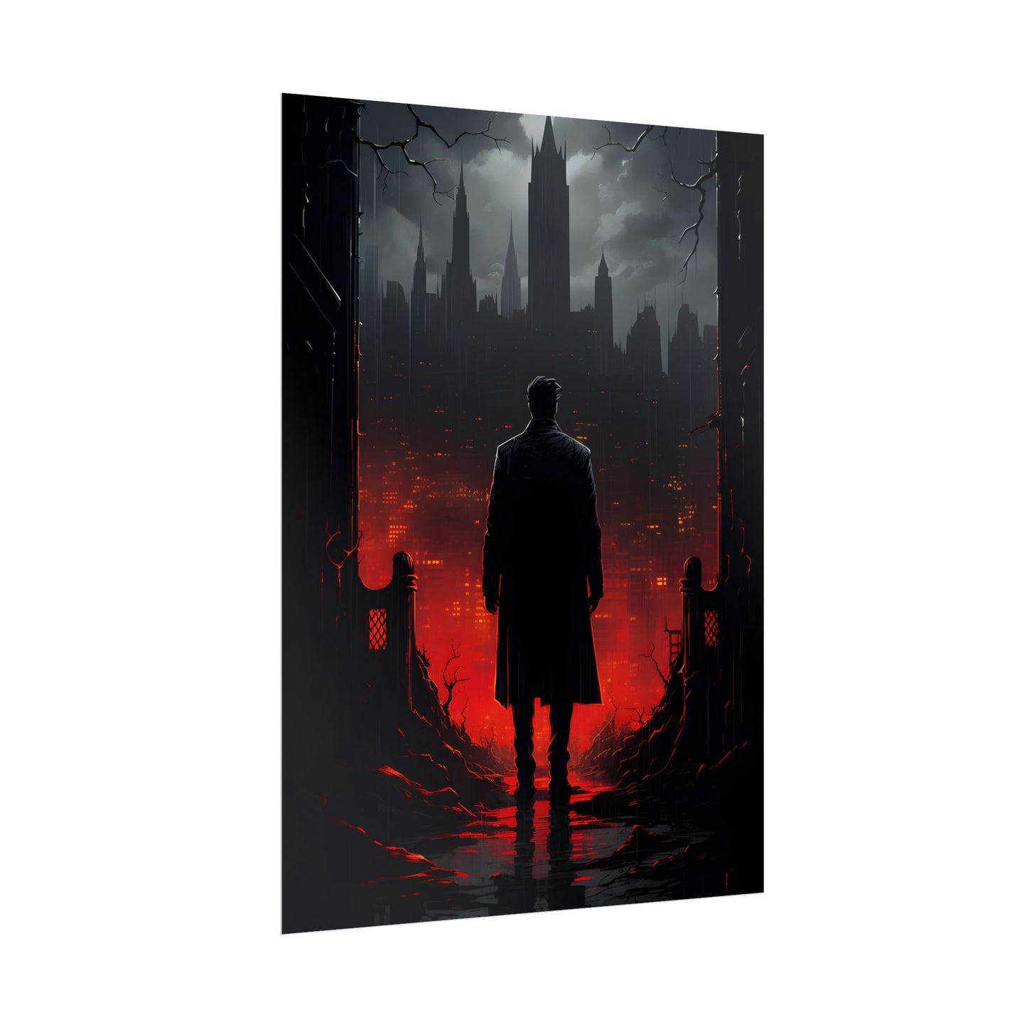 Urban Fantasy Detective: City Streets Mystery Artwork - Poster