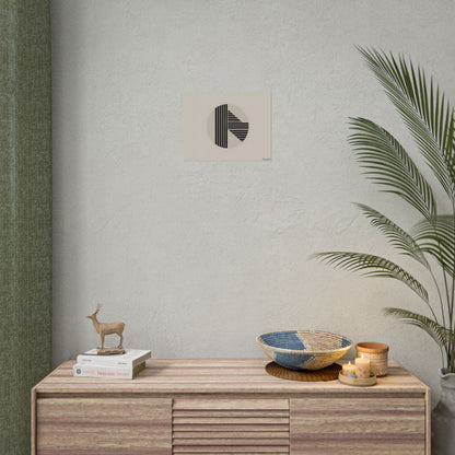 Modern Minimalist Poster: Bold Typography and Geometric Forms - Poster