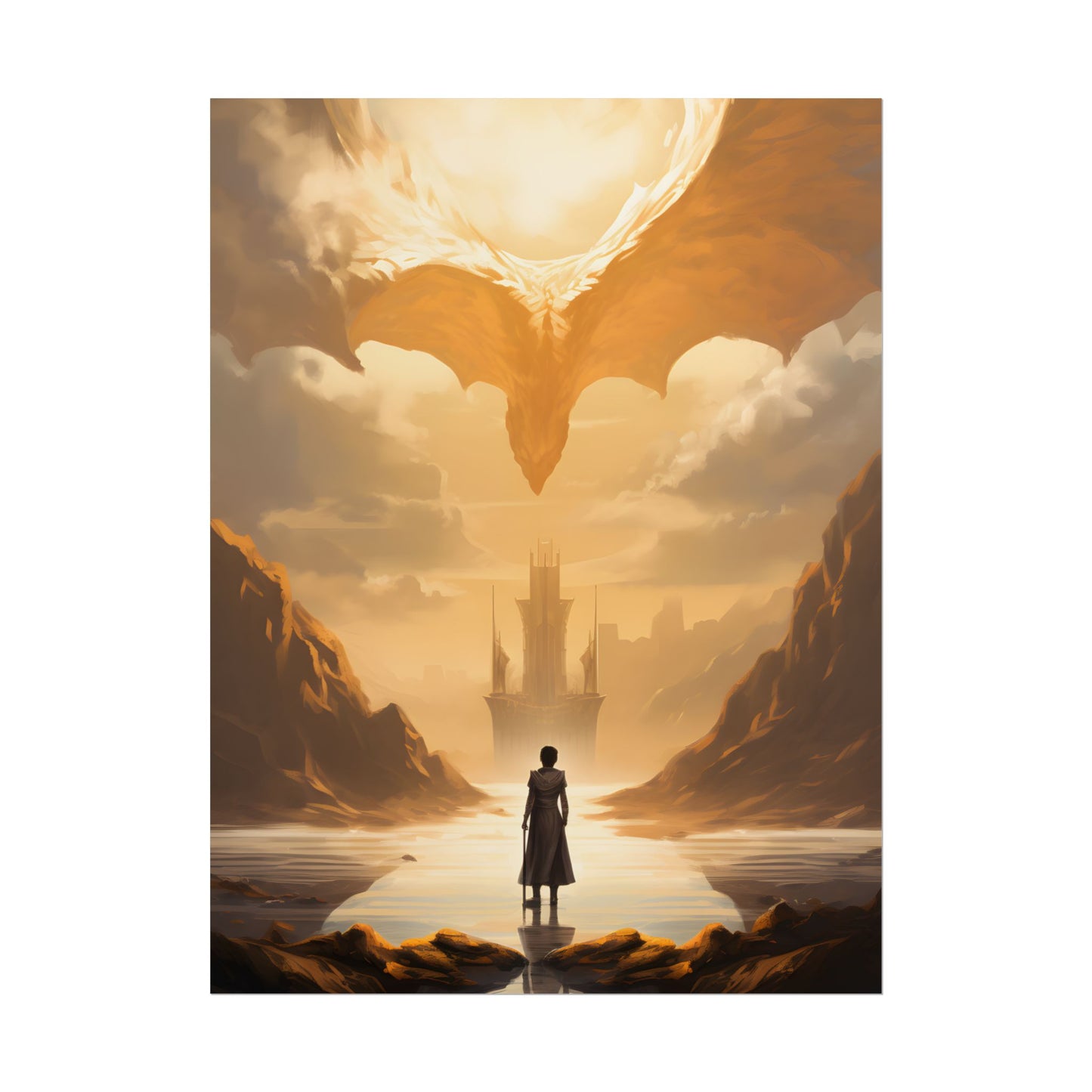 Green Handheld: Close-Up Artwork with Glossy Details - Poster