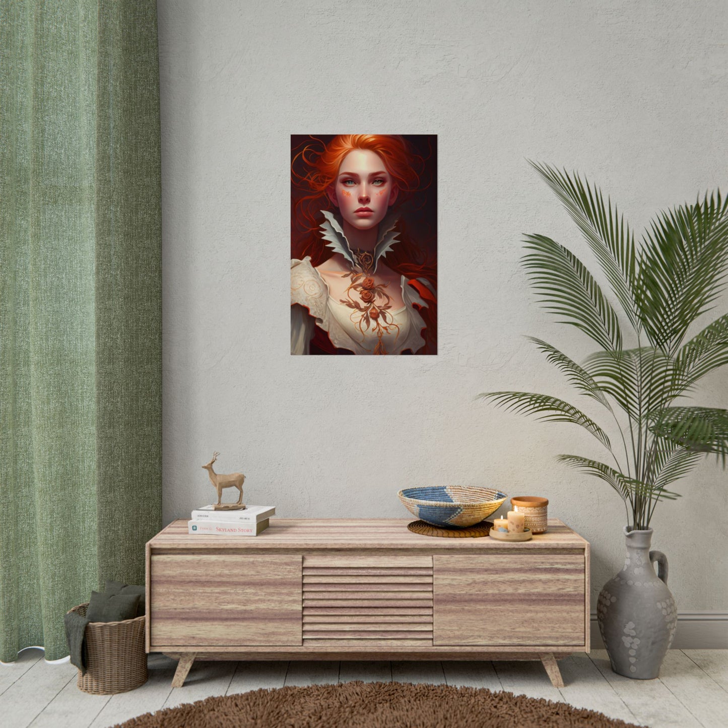 Portrait of a Redhead in Soft Light - Poster