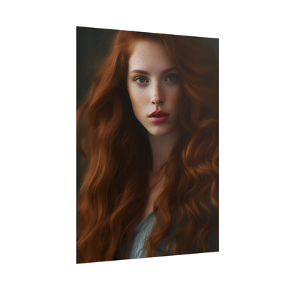 Redheaded Woman: Natural Beauty - Poster