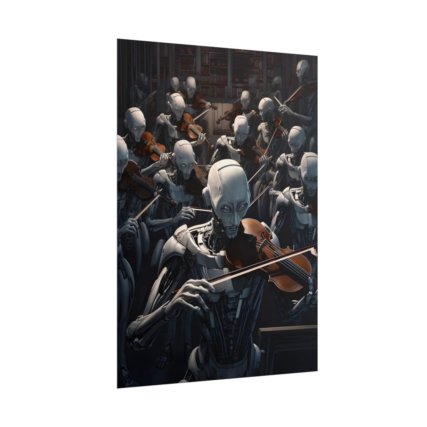 Sentient Robot Symphony: A Robot Orchestra - Poster