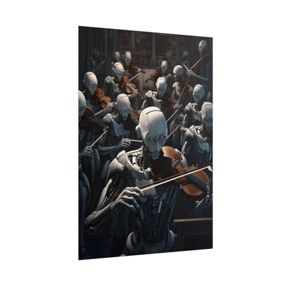 Sentient Robot Symphony: A Robot Orchestra - Poster