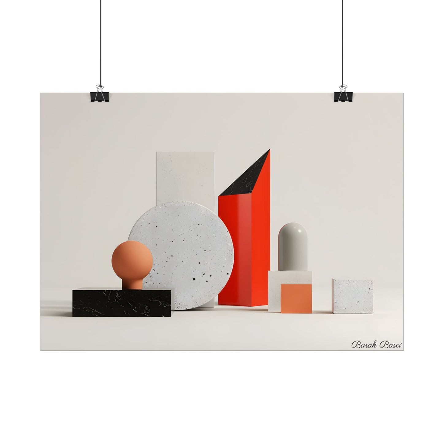 Minimalist Geometric Design: Modern Accessory Artwork - Poster