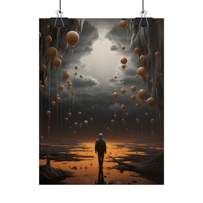 Freedom in Nature: Casual Outdoor Portrait - Poster