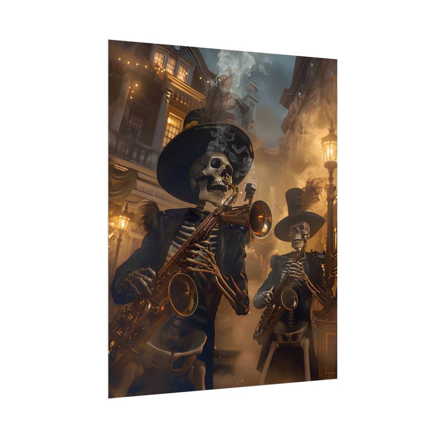Victorian Skeleton Jazz Band: Lowbrow Artwork in Swing - Poster