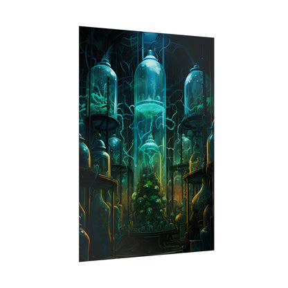 Molecular Secrets: Laboratory Artwork Showcase - Poster