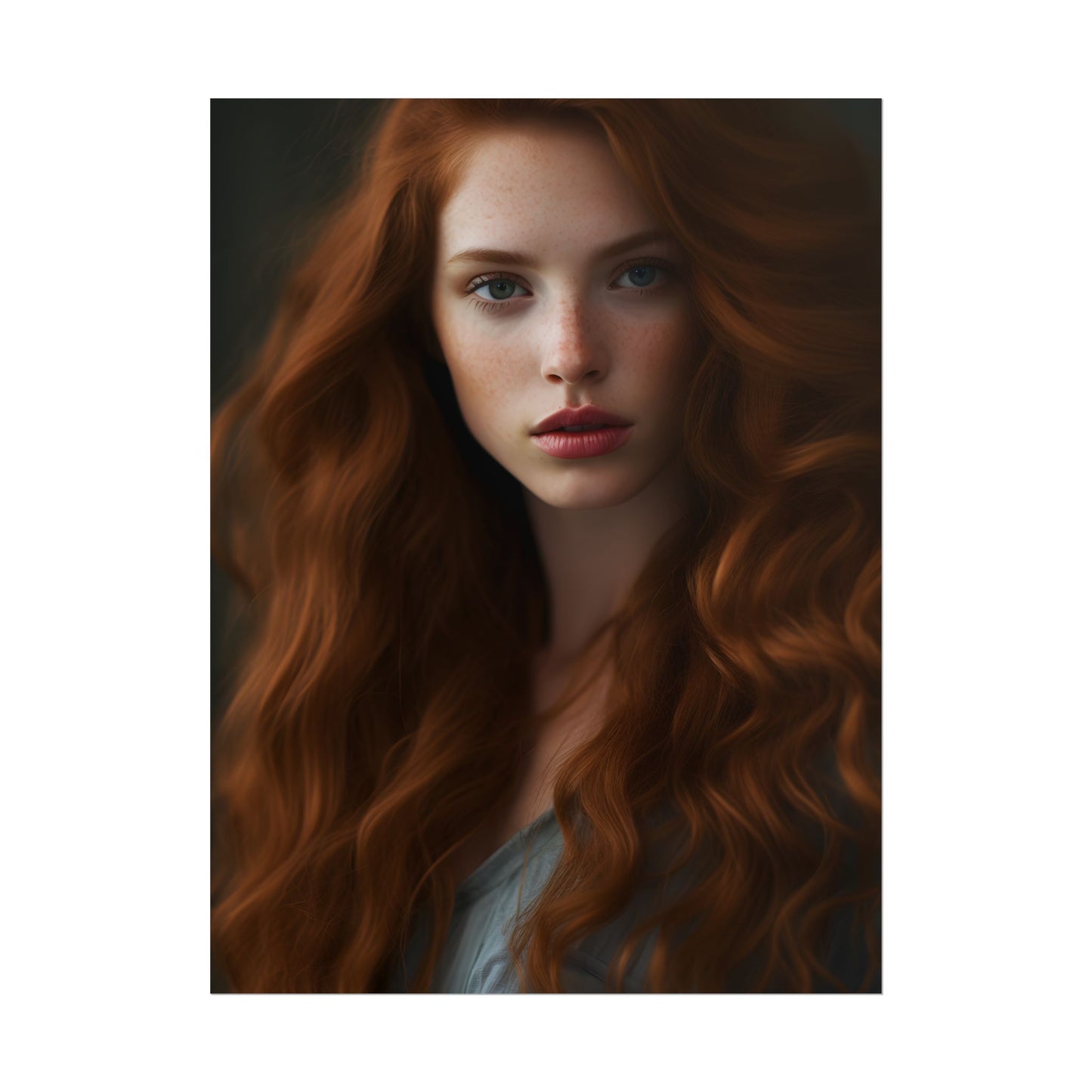 Redheaded Woman: Natural Beauty - Poster