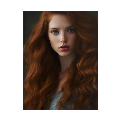 Redheaded Woman: Natural Beauty - Poster