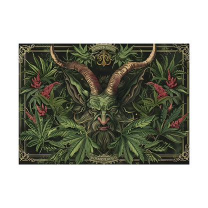 Victorian Devil: Dark Ominous Illustration - Poster