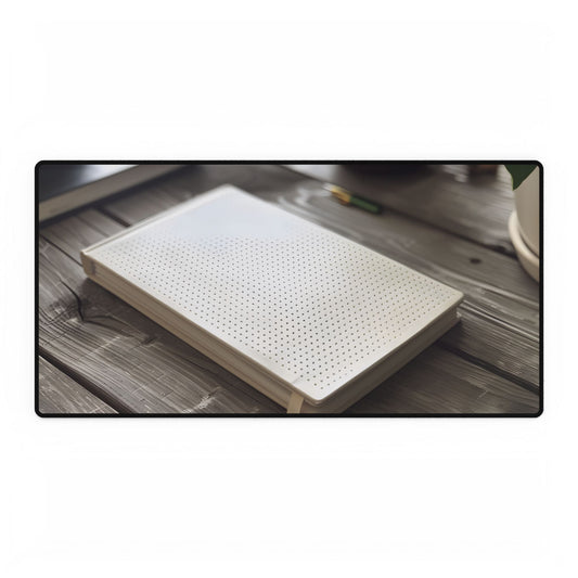 Minimalist Notebook: Embossed Dot Pattern Art - Desk Mat