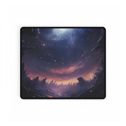 Black Hole Cosmic Art: A Planetary Masterpiece - Desk Mat