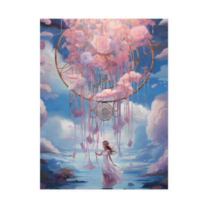 Dreamscape of Whispers: Ethereal Realm Digital Artwork - Poster
