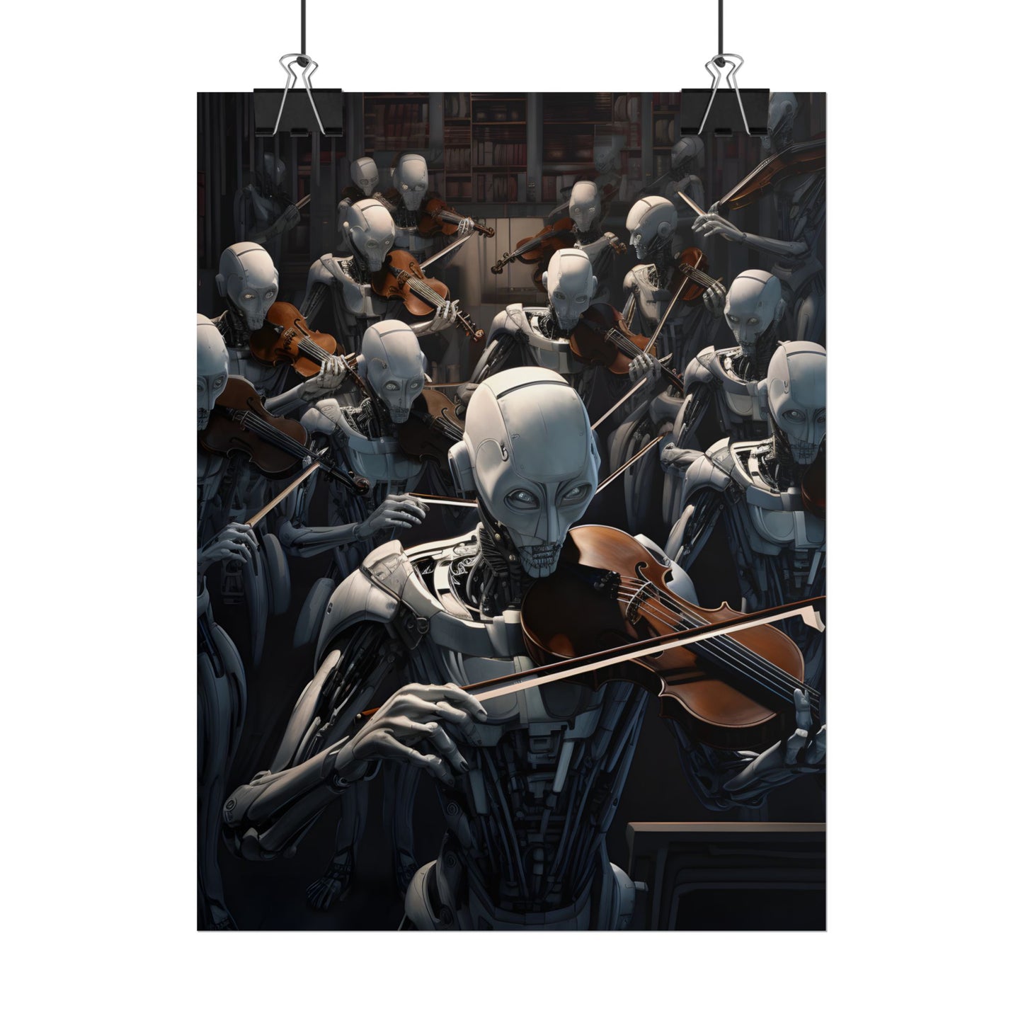 Sentient Robot Symphony: A Robot Orchestra - Poster