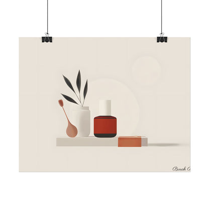 Minimalist Electronic Device: Bold Modern Art Illustration - Poster