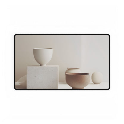 Minimalist Modern Geometry: Artwork Design Product - Desk Mat