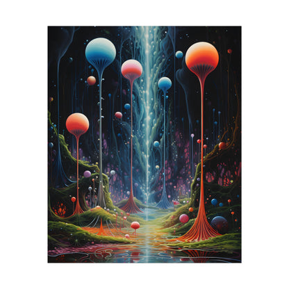 Celestial Dreams: Soft Blue Art Gallery - Poster