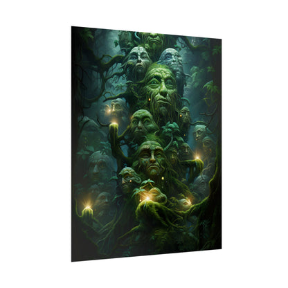 Mystical Ancient Forest Guardians: Natural Artwork - Poster